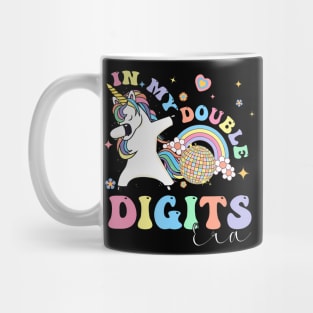 In My Double Digits Era Unicorn Birthday 10th Birthday Girl Mug